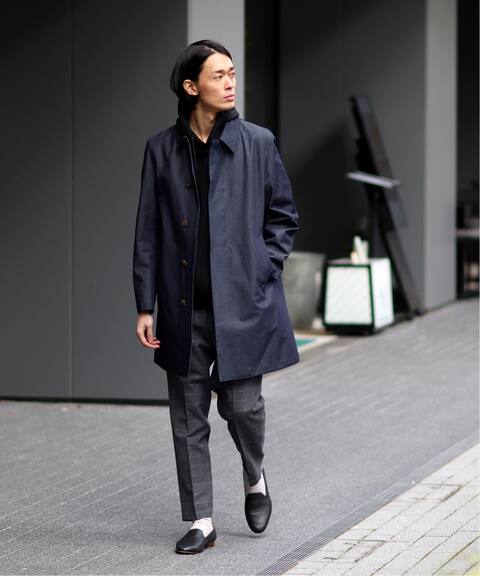 デニム スリーレイヤー ステンカラーコート Edifice エディフィス 公式のファッション通販 Baycrew S Store