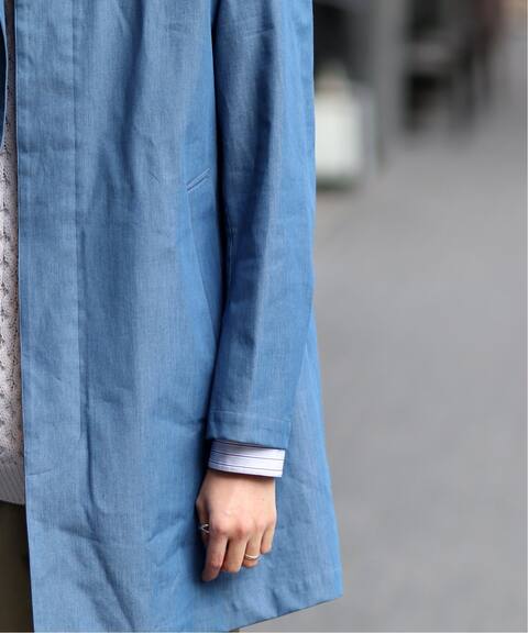 デニム スリーレイヤー ステンカラーコート Edifice エディフィス 公式のファッション通販 Baycrew S Store