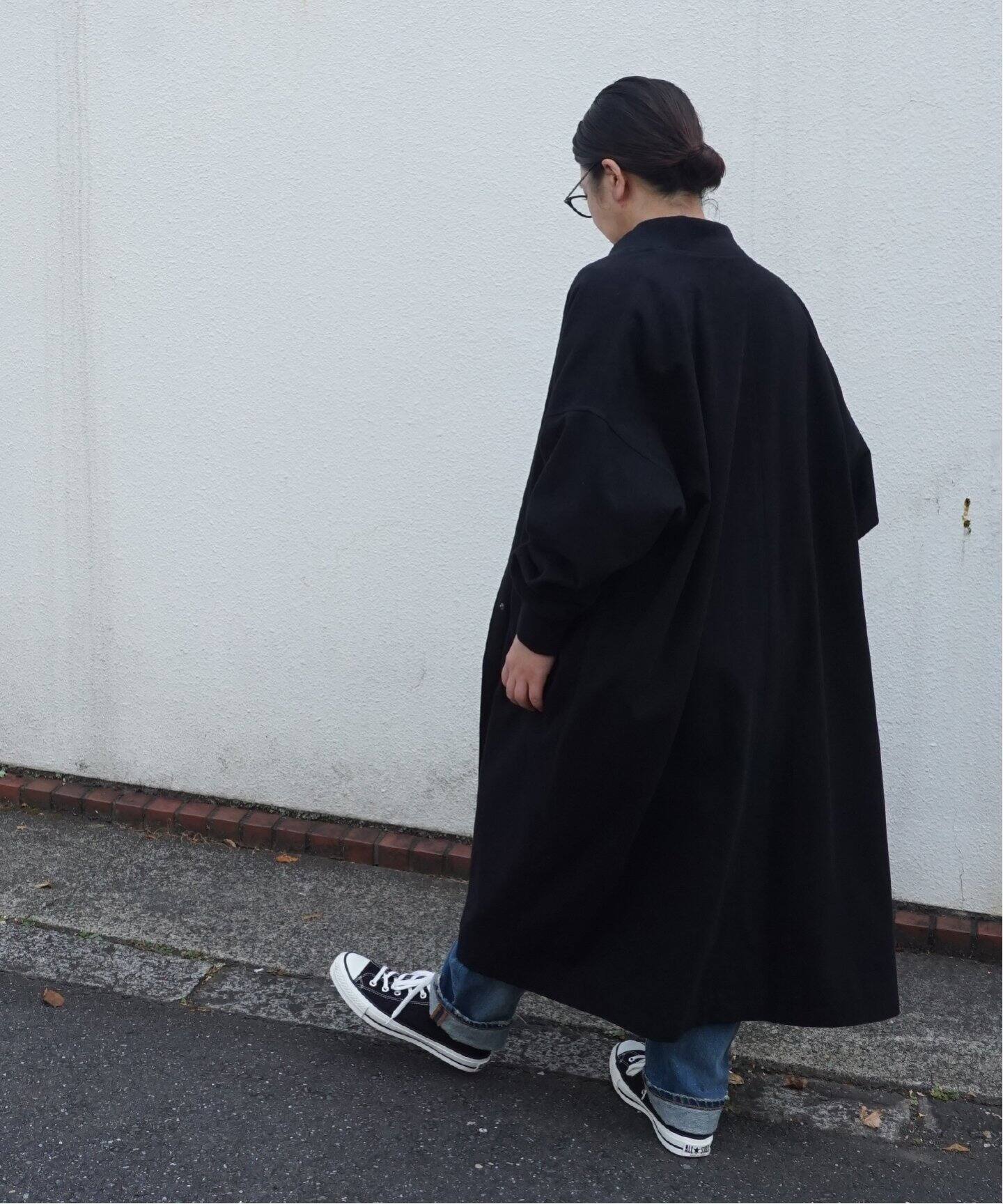 js luxe☆美品ミリタリーフランネルロングスタジャン