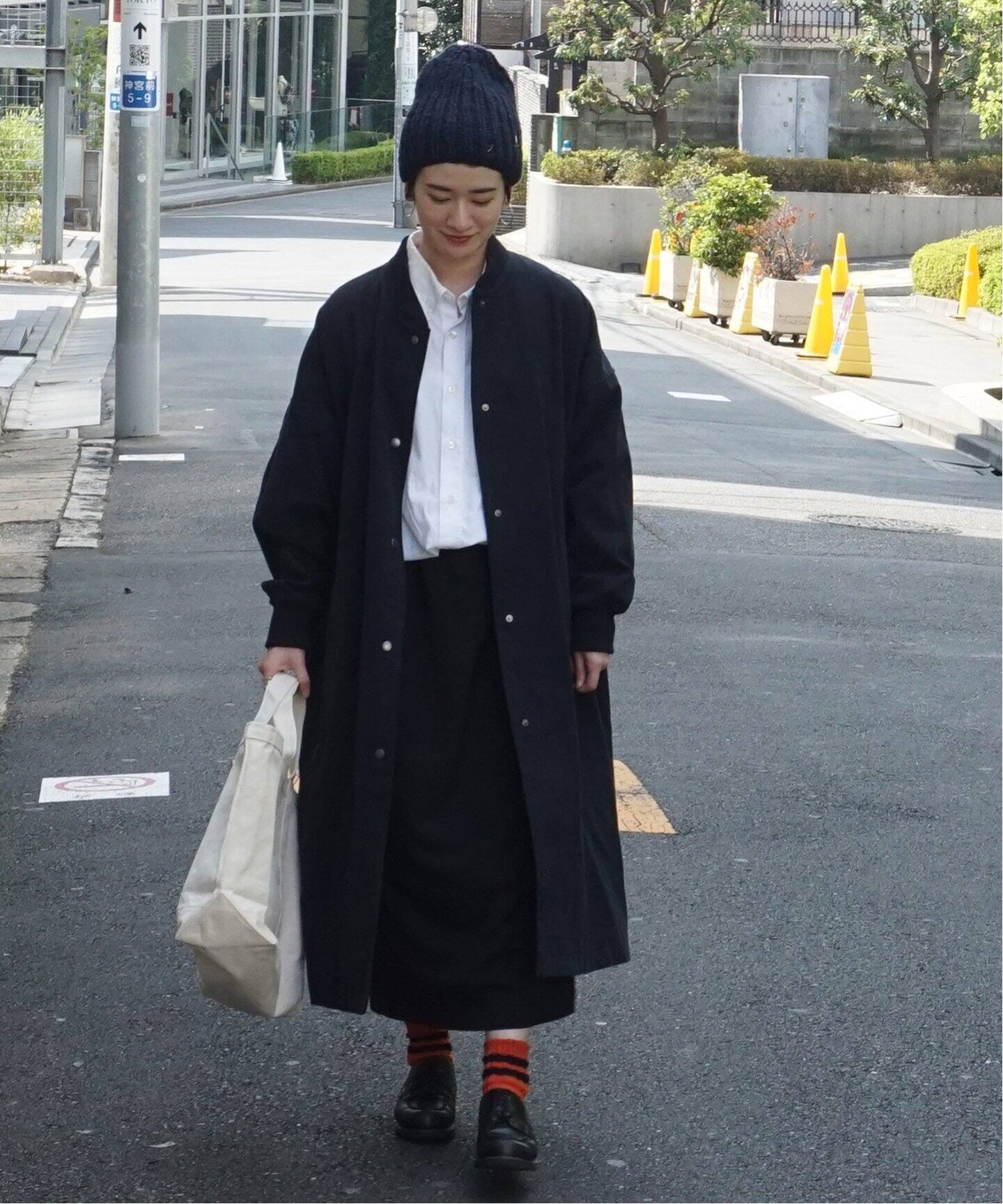 js luxe☆美品ミリタリーフランネルロングスタジャン