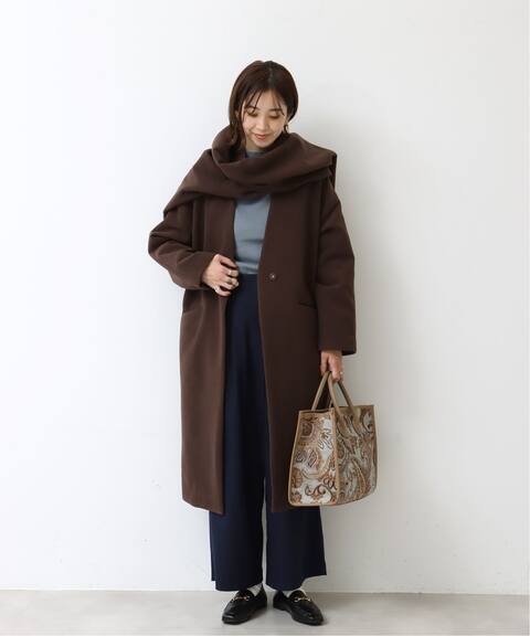 マフラー付き T R Vカラーコート B C Stock ベーセーストック 公式のファッション通販 20020700049040 Baycrew S Store