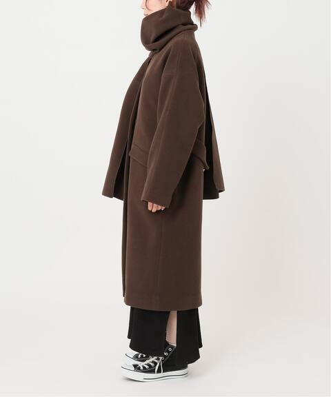 マフラー付き T R Vカラーコート B C Stock ベーセーストック 公式のファッション通販 Baycrew S Store