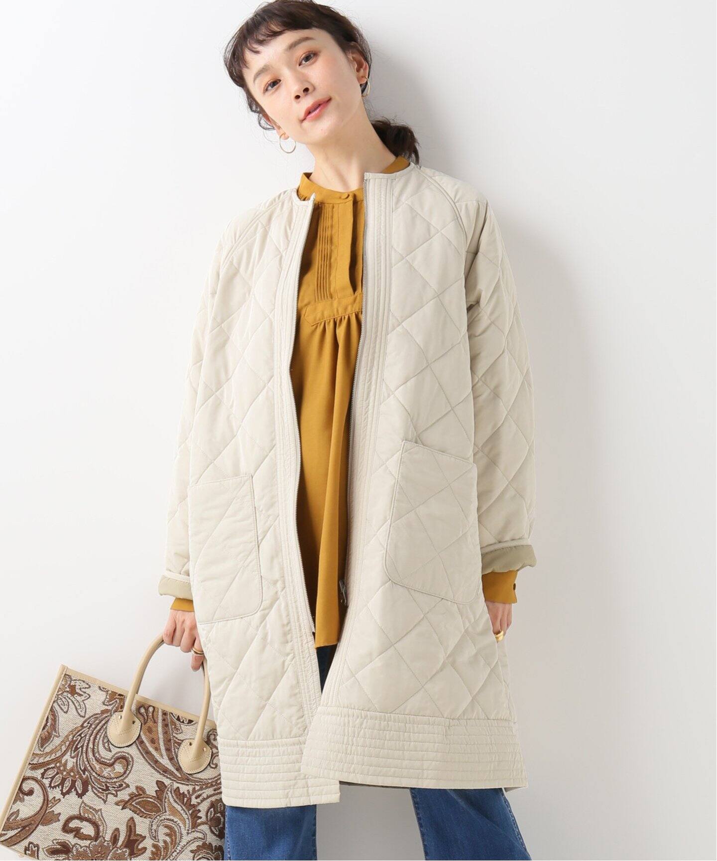 B.C STOCK ベーセーストック】 リバーシブルキルティングコート[品番