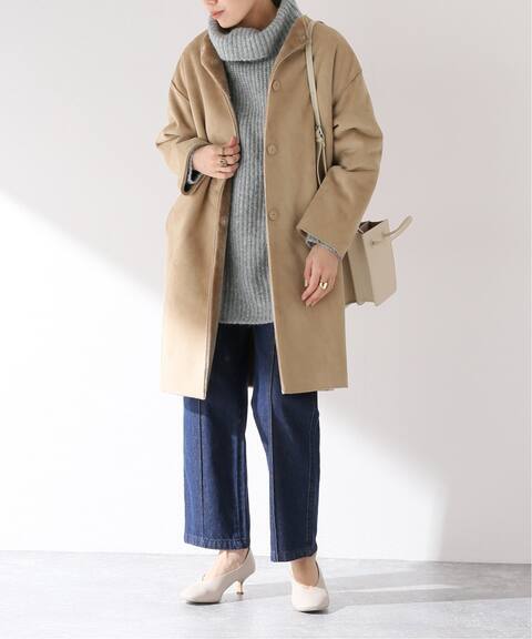 フェイクムートンノーカラーコート B C Stock ベーセーストック 公式のファッション通販 Baycrew S Store
