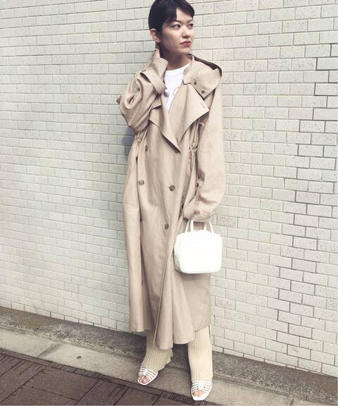 Vachement 別注フーデット ロングトレンチコート Edit For Lulu エディット フォー ルル 公式のファッション通販 20020810000410 Baycrew S Store