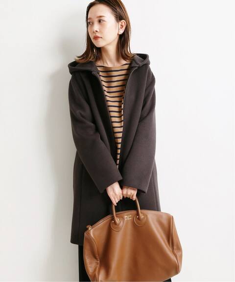 二重織りシャルムフードコクーンコート Iena イエナ 公式のファッション通販 Baycrew S Store