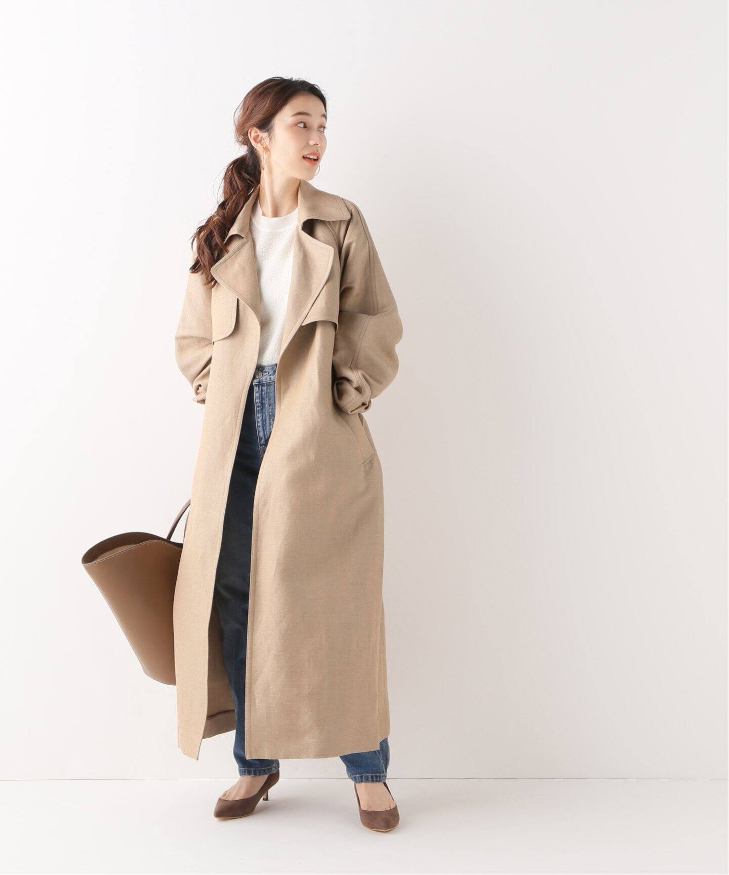 maison レーヨンリネン オーバーコート◇|IENA(イエナ)公式の maison レーヨンリネン オーバーコート◇|IENA(イエナ)公式の