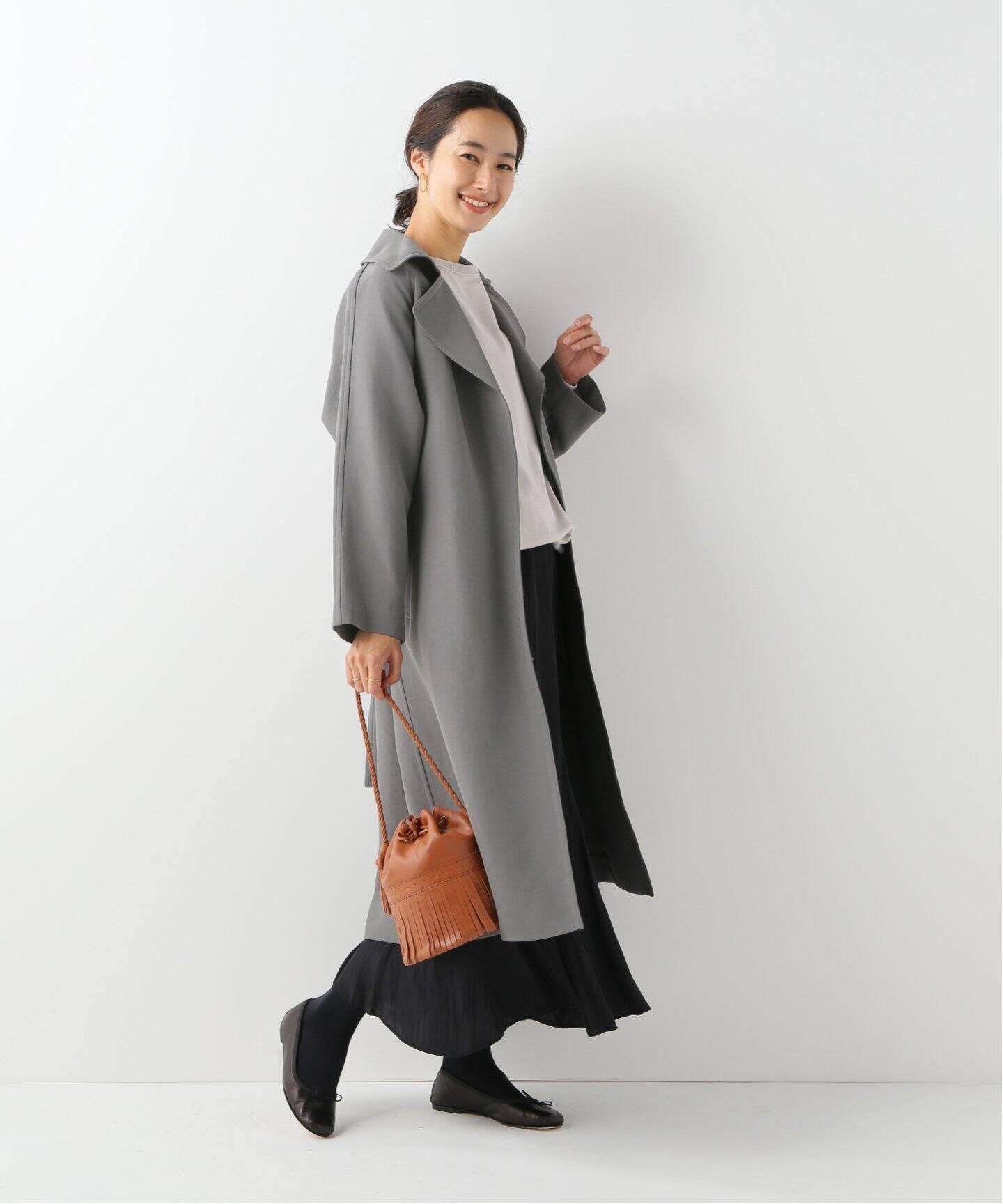 アセテートコットン オーバーチェスターコート◇（その他ブルゾン  