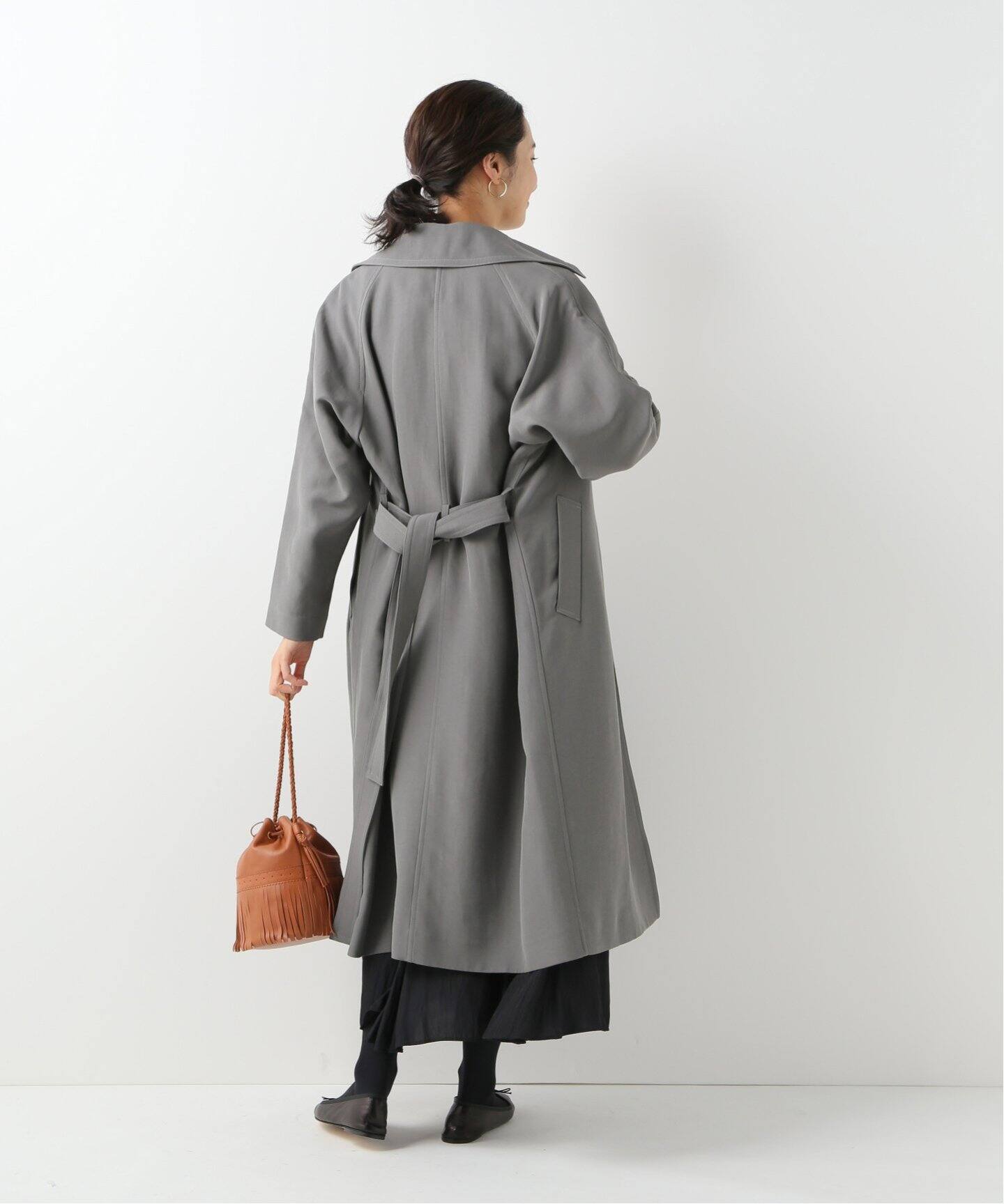 アセテートコットン オーバーチェスターコート◇（その他ブルゾン  