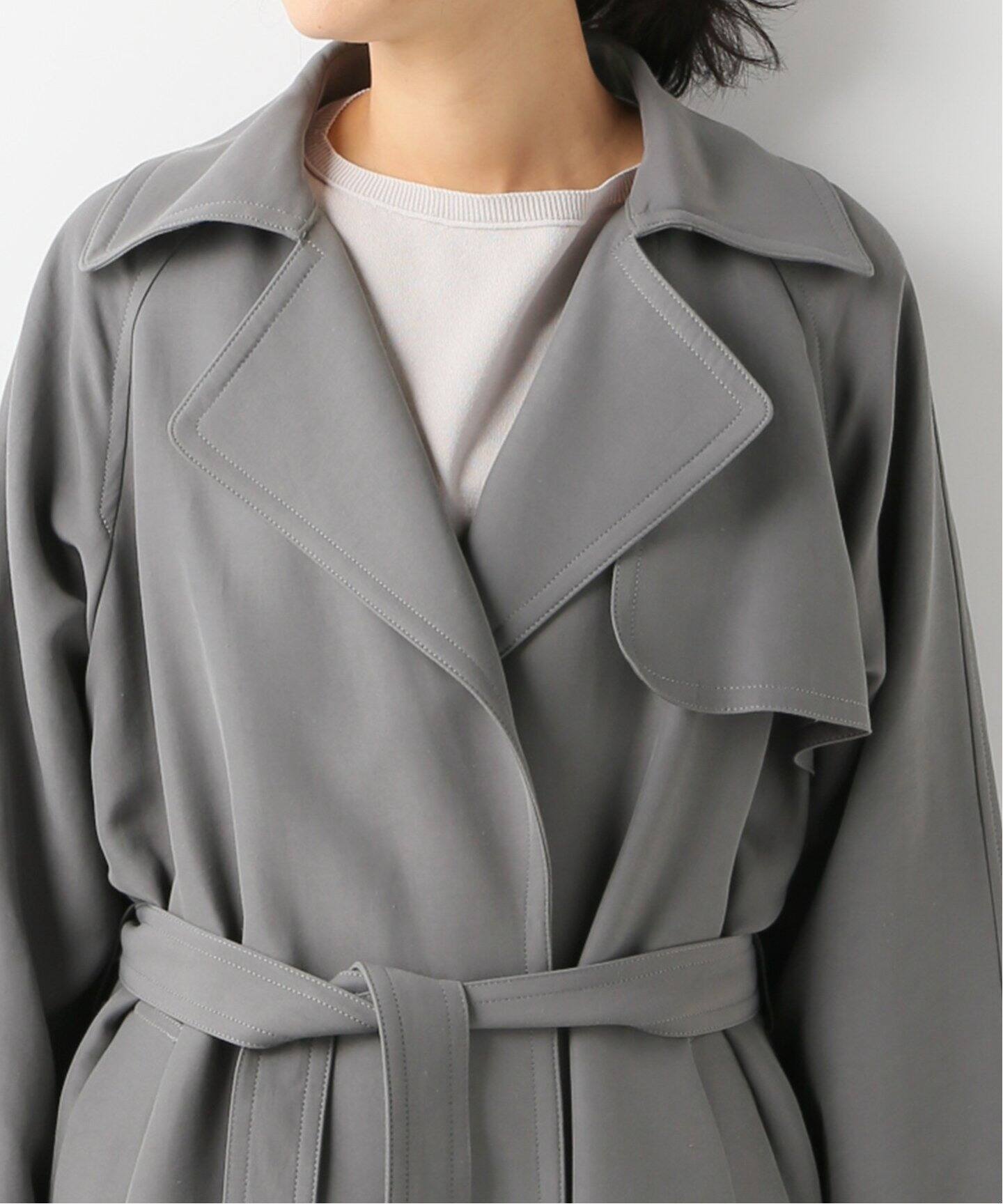 アセテートコットン オーバーチェスターコート◇（その他ブルゾン  