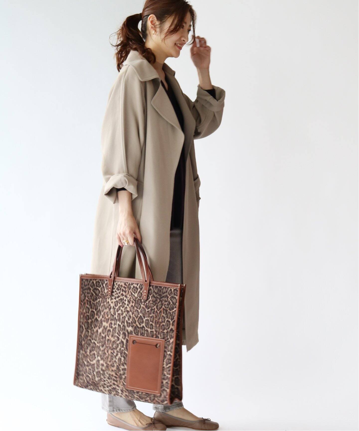 アセテートコットン オーバーチェスターコート◇（その他ブルゾン  