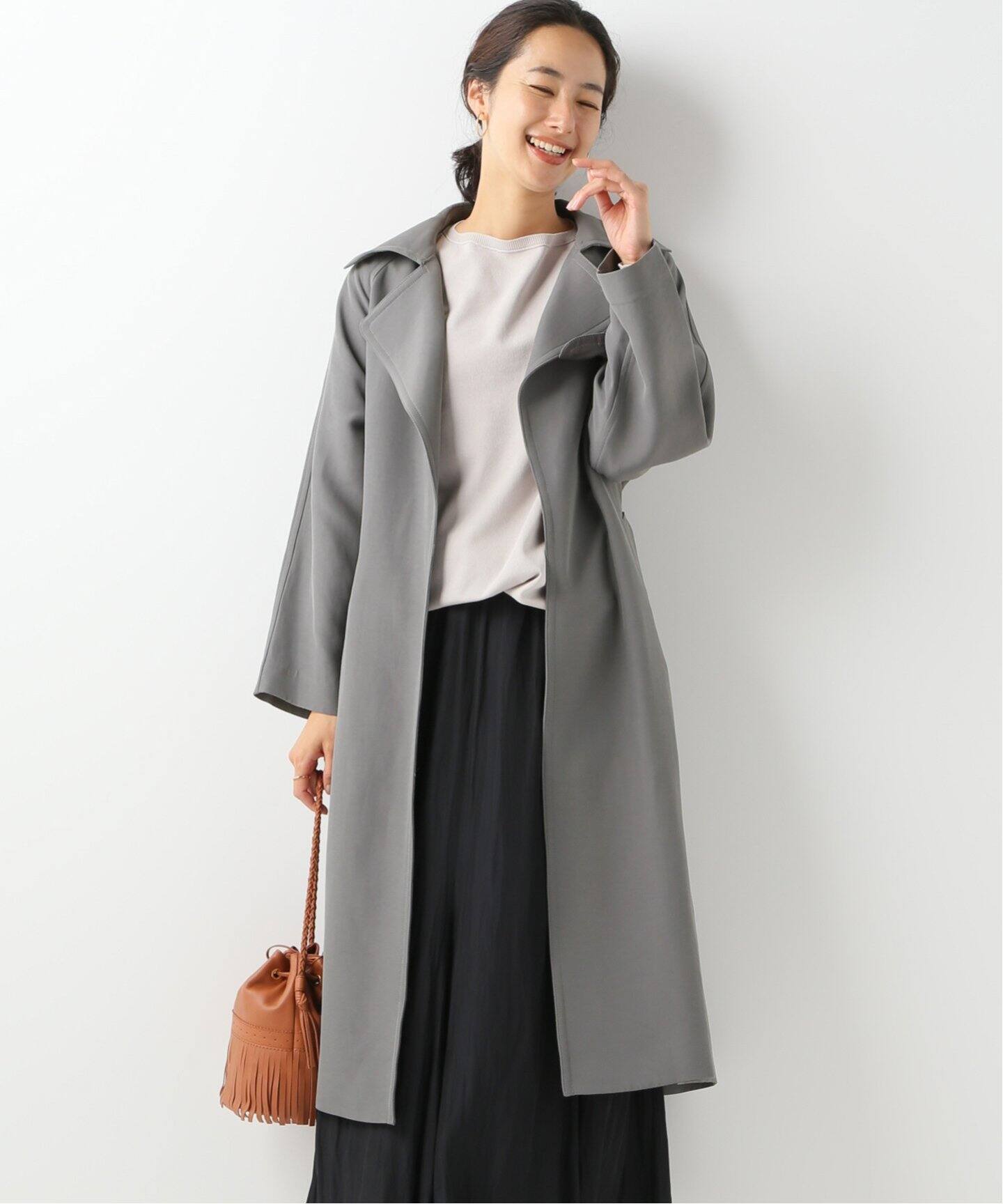 アセテートコットン オーバーチェスターコート◇（その他ブルゾン  