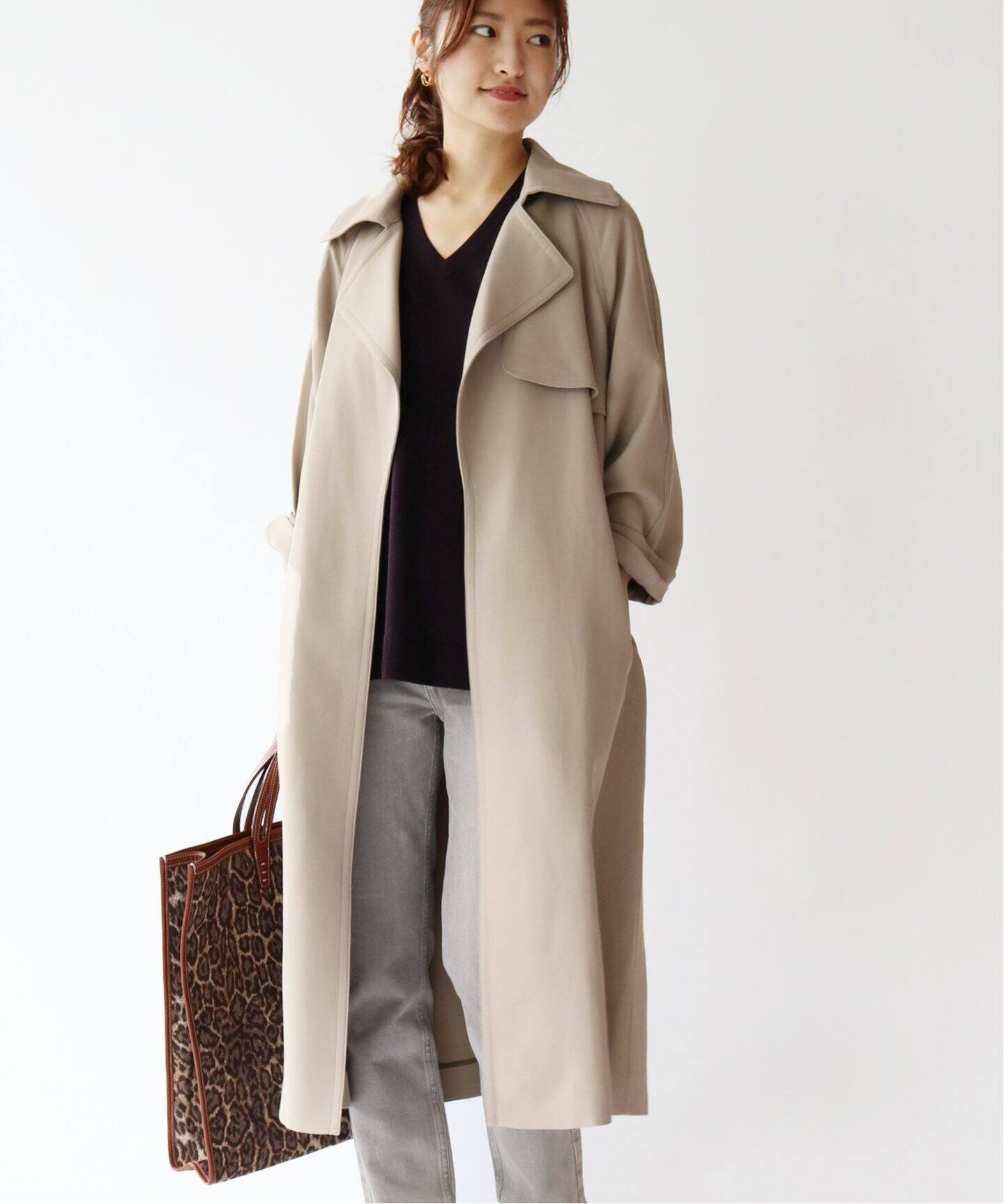 アセテートコットン オーバーチェスターコート◇（その他ブルゾン  