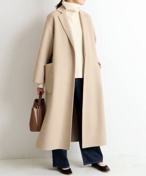 ダブルフェイスウールロングコート Slobe Iena スローブ イエナ 公式のファッション通販 20020912350040 Baycrew S Store