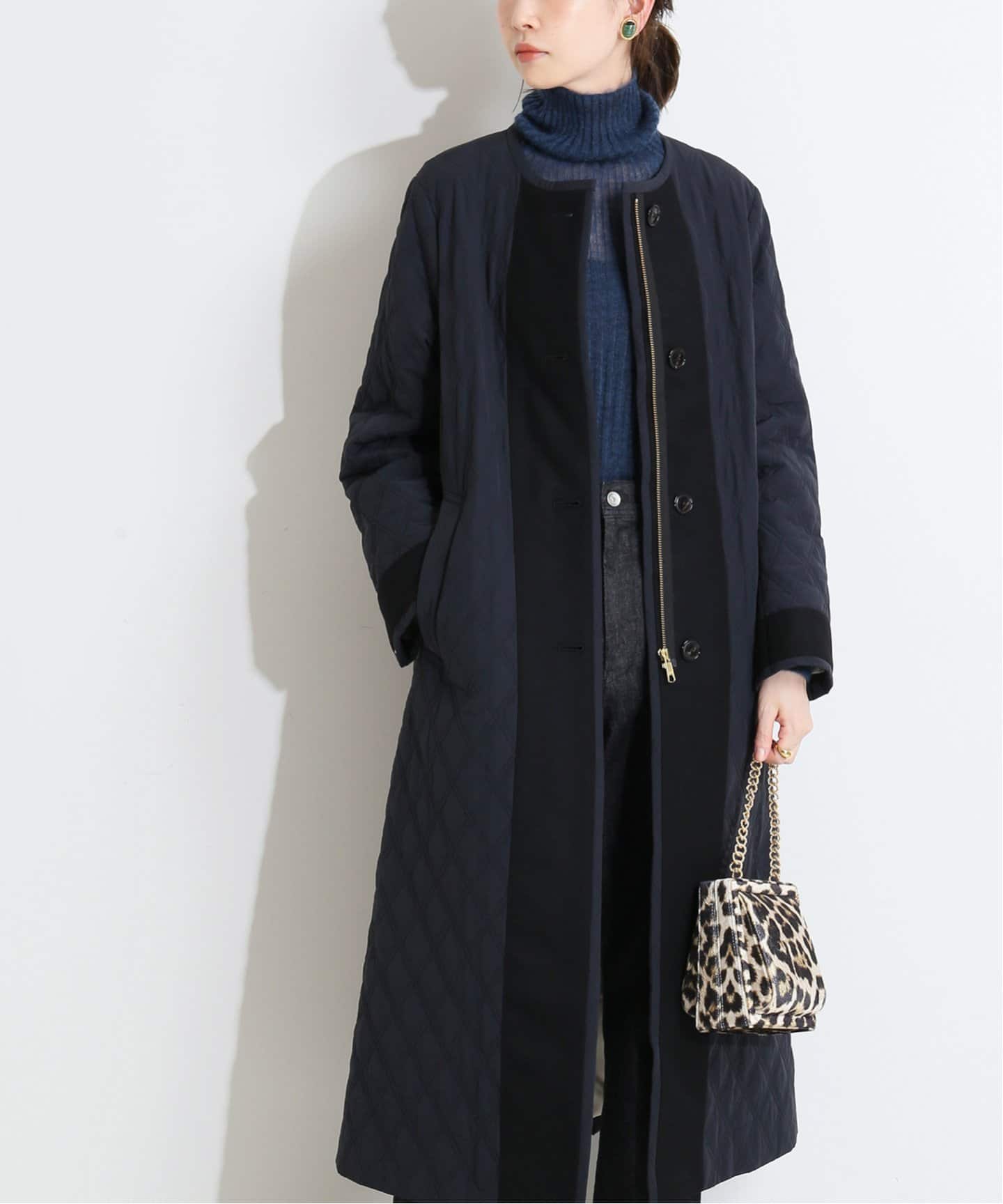 ブランド IENA - IENA LA BOUCLE ナイロンキルティングコート グリーン ブランド IENA - IENA LA BOUCLE ナイロンキルティングコート グリーン