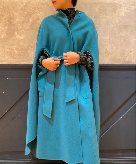 Iena La Boucle ダブルフェイス ボートネック ケープコート Iena イエナ 公式のファッション通販 Baycrew S Store