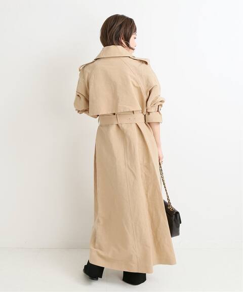 綿麻タイプライターマキシトレンチコート Vermeil Par Iena ヴェルメイユ パー イエナ 公式のファッション通販 Baycrew S Store