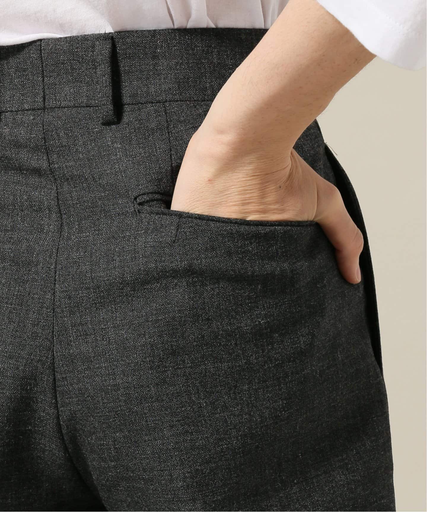 NEAT｜SCOTCH CHEVIOT｜SROUSERS - Black｜PRODUCT｜Continuer