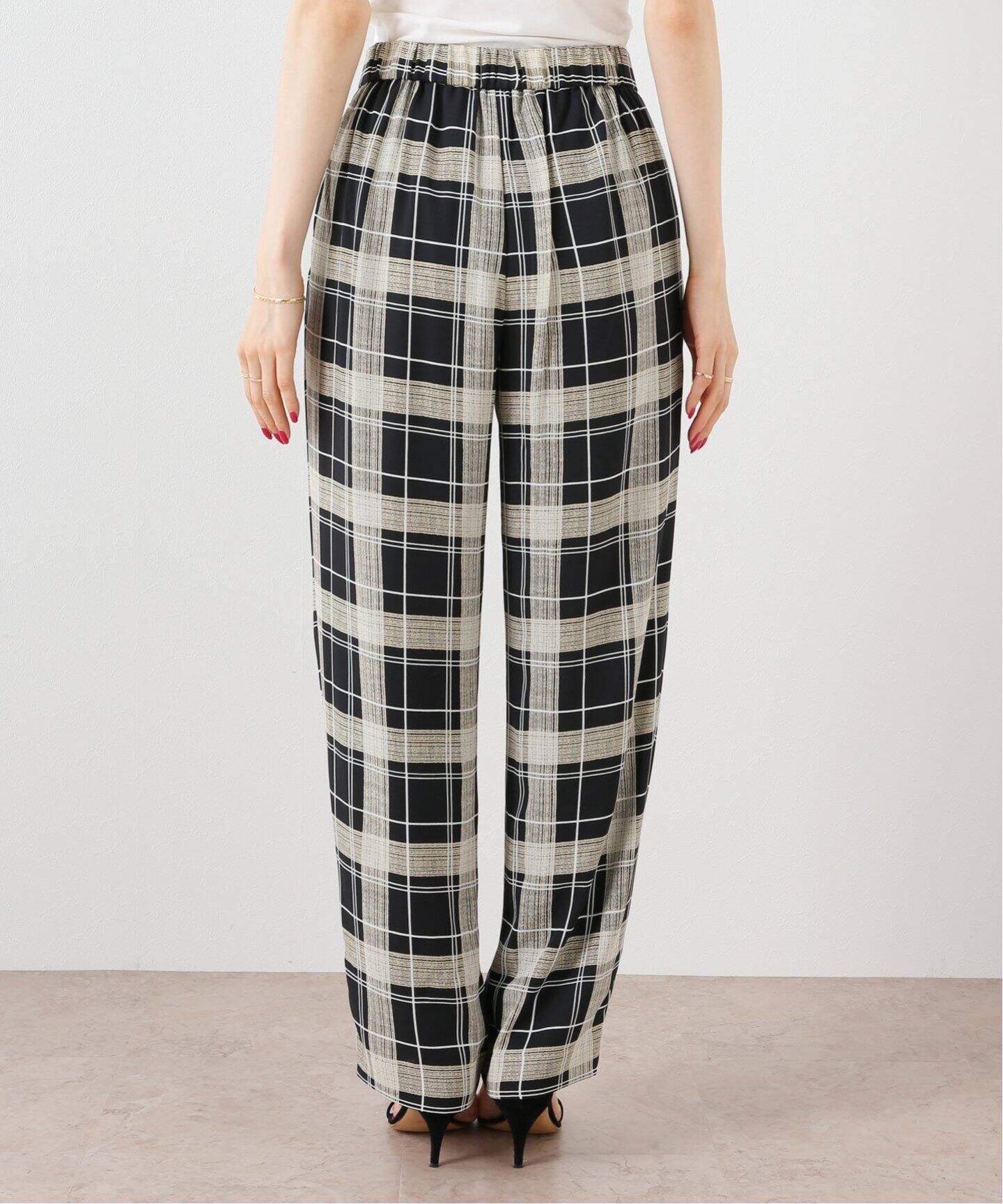 チェックプリントイージーパンツ（その他パンツ）｜Spick and Span  