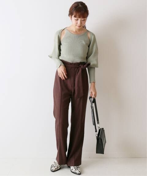 ハイウエストベルトパンツ U By Spick Span ユーバイスピックアンドスパン 公式のファッション通販 Baycrew S Store