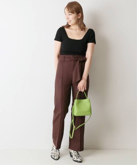 ハイウエストベルトパンツ U By Spick Span ユーバイスピックアンドスパン 公式のファッション通販 Baycrew S Store