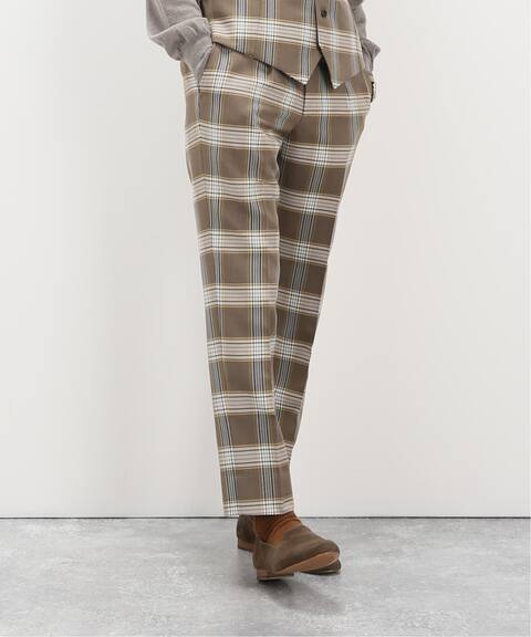 ウール ポリエステル マドラスチェックパンツ Edifice エディフィス 公式のファッション通販 Baycrew S Store