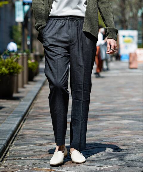 ウォッシャブル トロピカル エラスティック イージーパンツ Edifice エディフィス 公式のファッション通販 Baycrew S Store