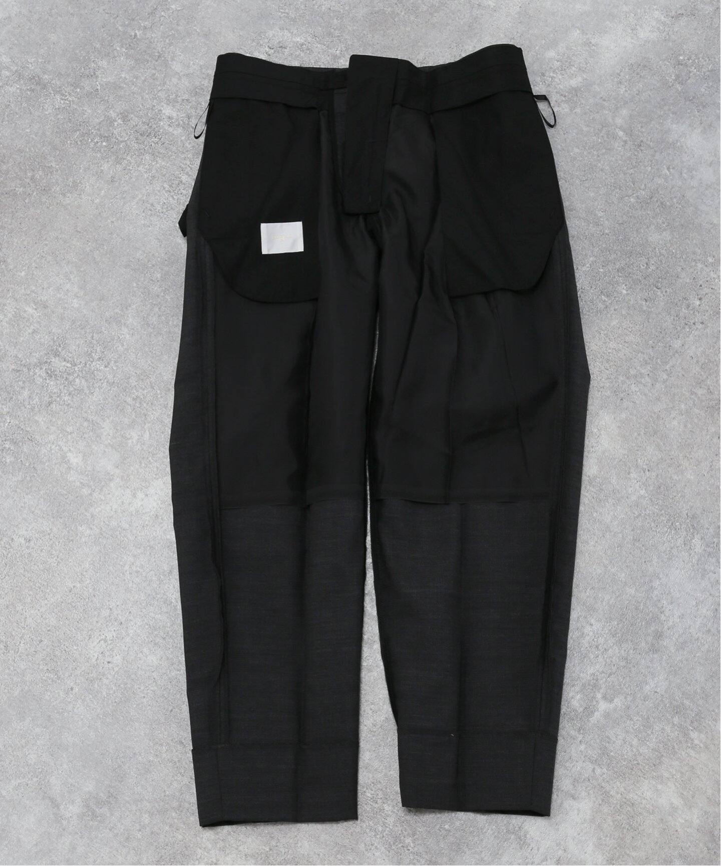 ウール/モヘア 1P キャロットパンツ【セットアップ着用可能】|EDIFICE ウール/モヘア 1P キャロットパンツ【セットアップ着用可能】|EDIFICE