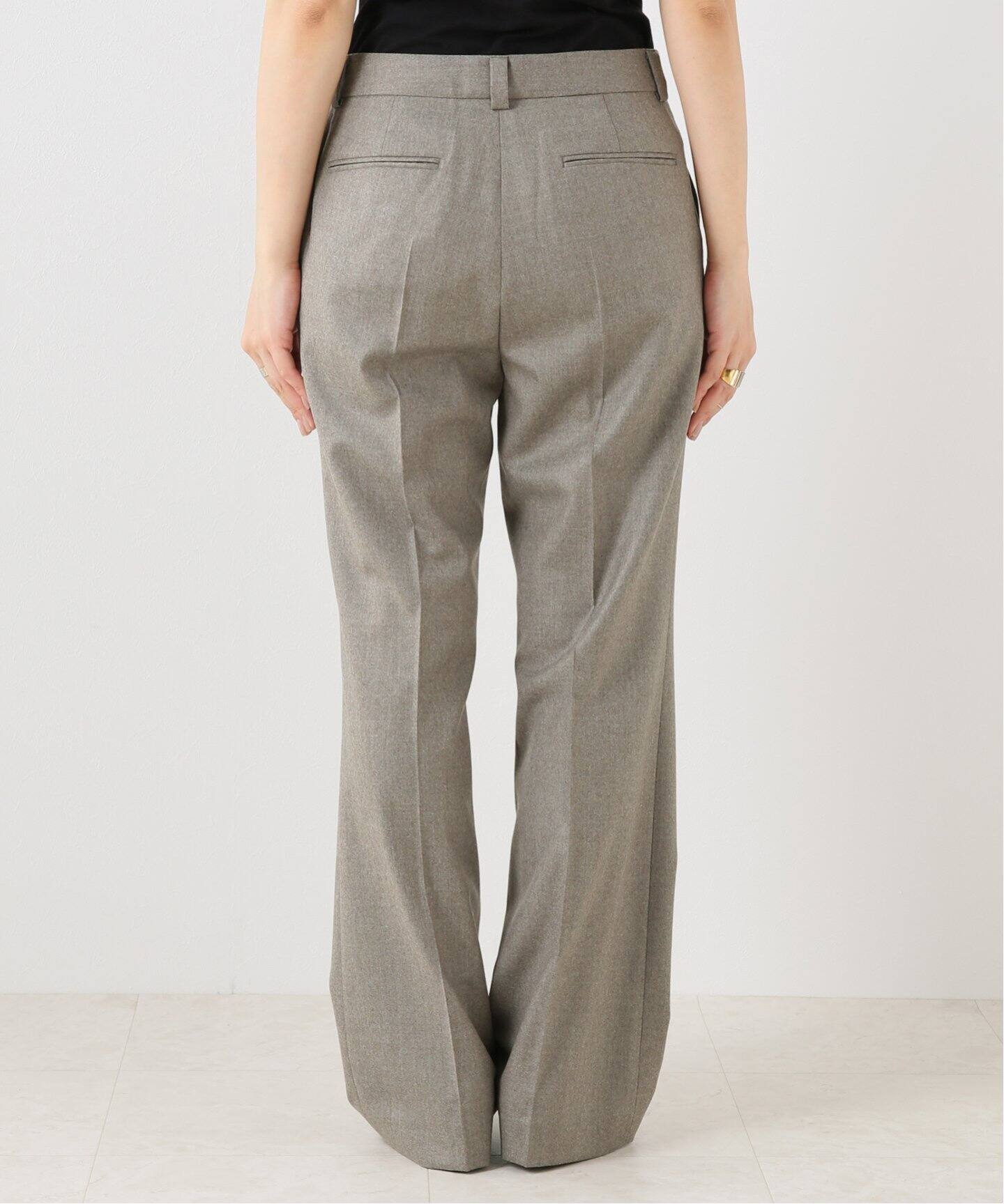 EVERYDAY I LIKE. FLARE パンツ(フラノ)|Deuxieme Classe 超格安 EVERYDAY I 36 ブラック Flare Slim 21ss LIKE カジュアルパンツ