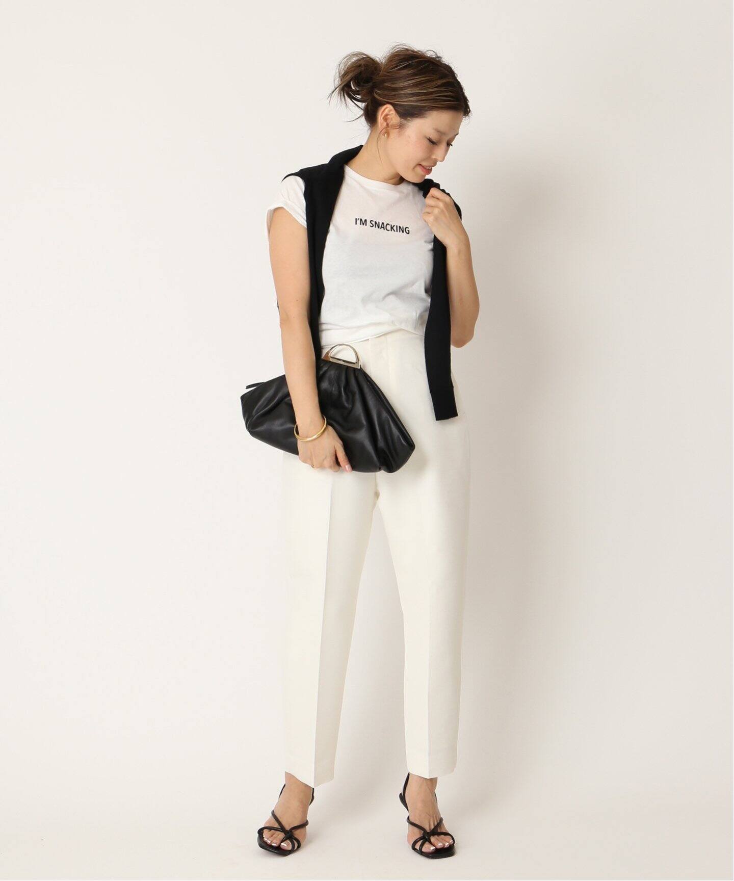 MADISONBLUE / マディソンブルー】ウールレーヨン サルエルパンツ  