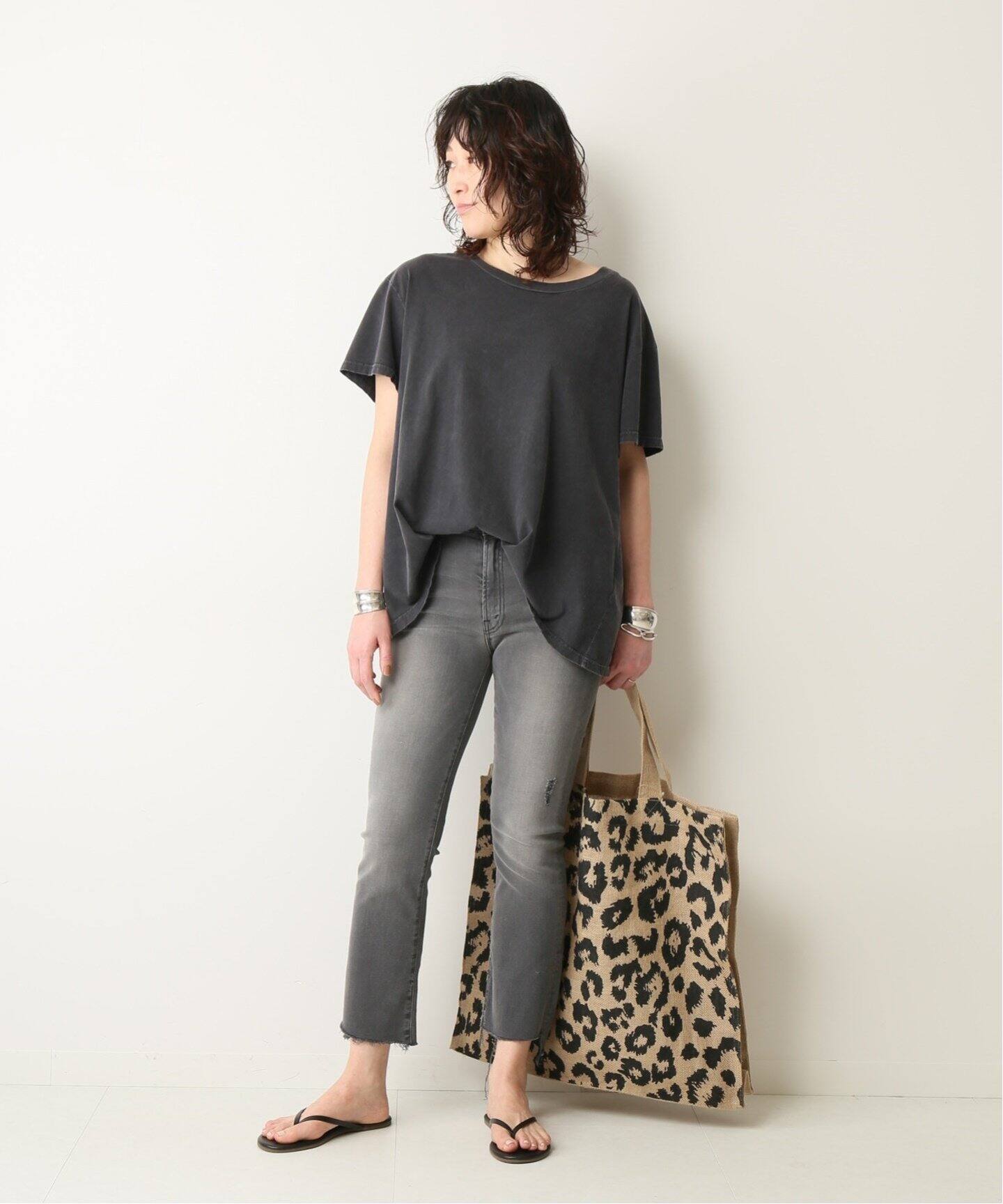 MOTHER GREY INSIDER CROP|Deuxieme Classe(ドゥーズィエム クラス MOTHER GREY INSIDER CROP|Deuxieme Classe(ドゥーズィエム クラス
