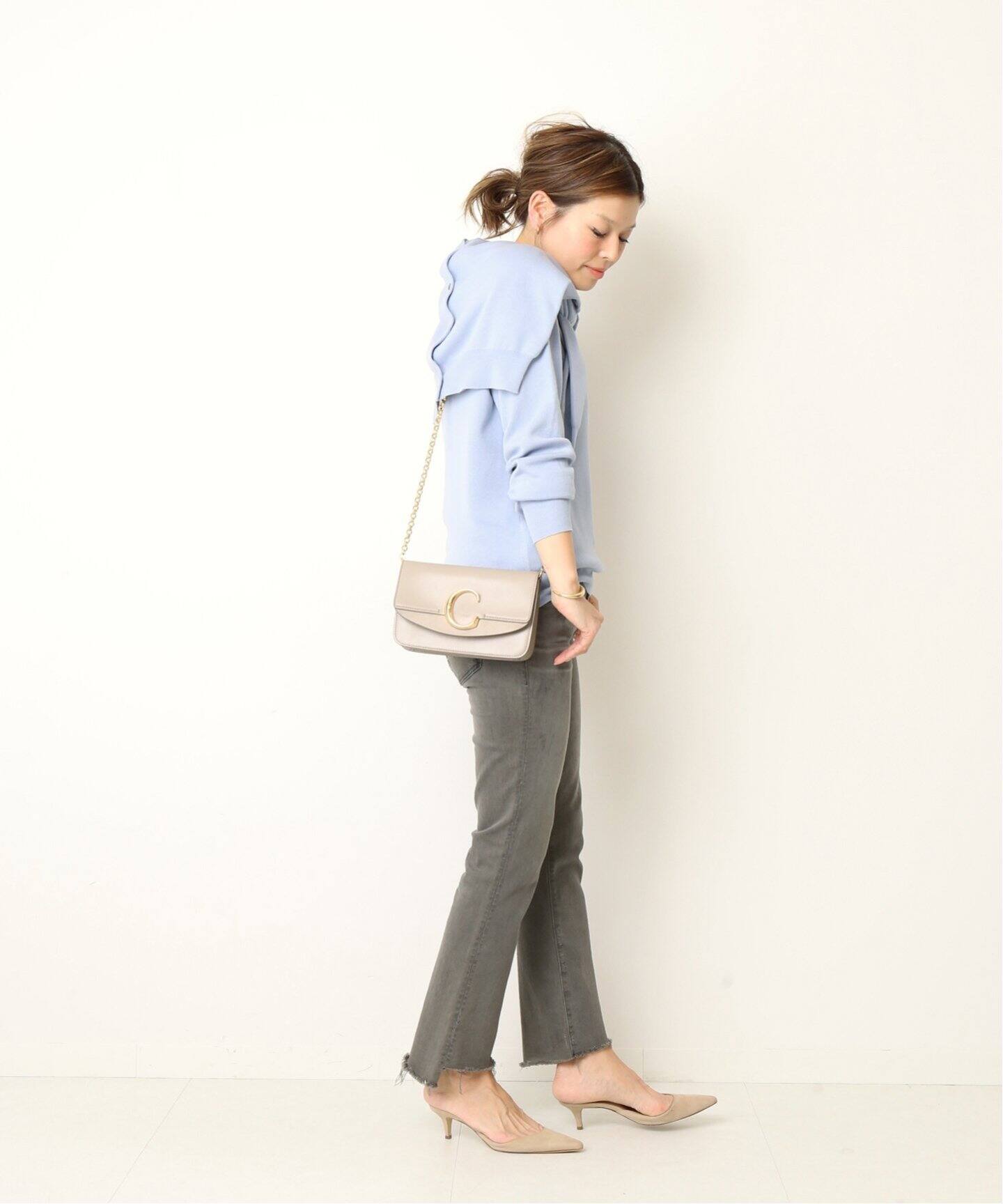 MOTHER GREY INSIDER CROP|Deuxieme Classe(ドゥーズィエム クラス MOTHER GREY INSIDER CROP|Deuxieme Classe(ドゥーズィエム クラス