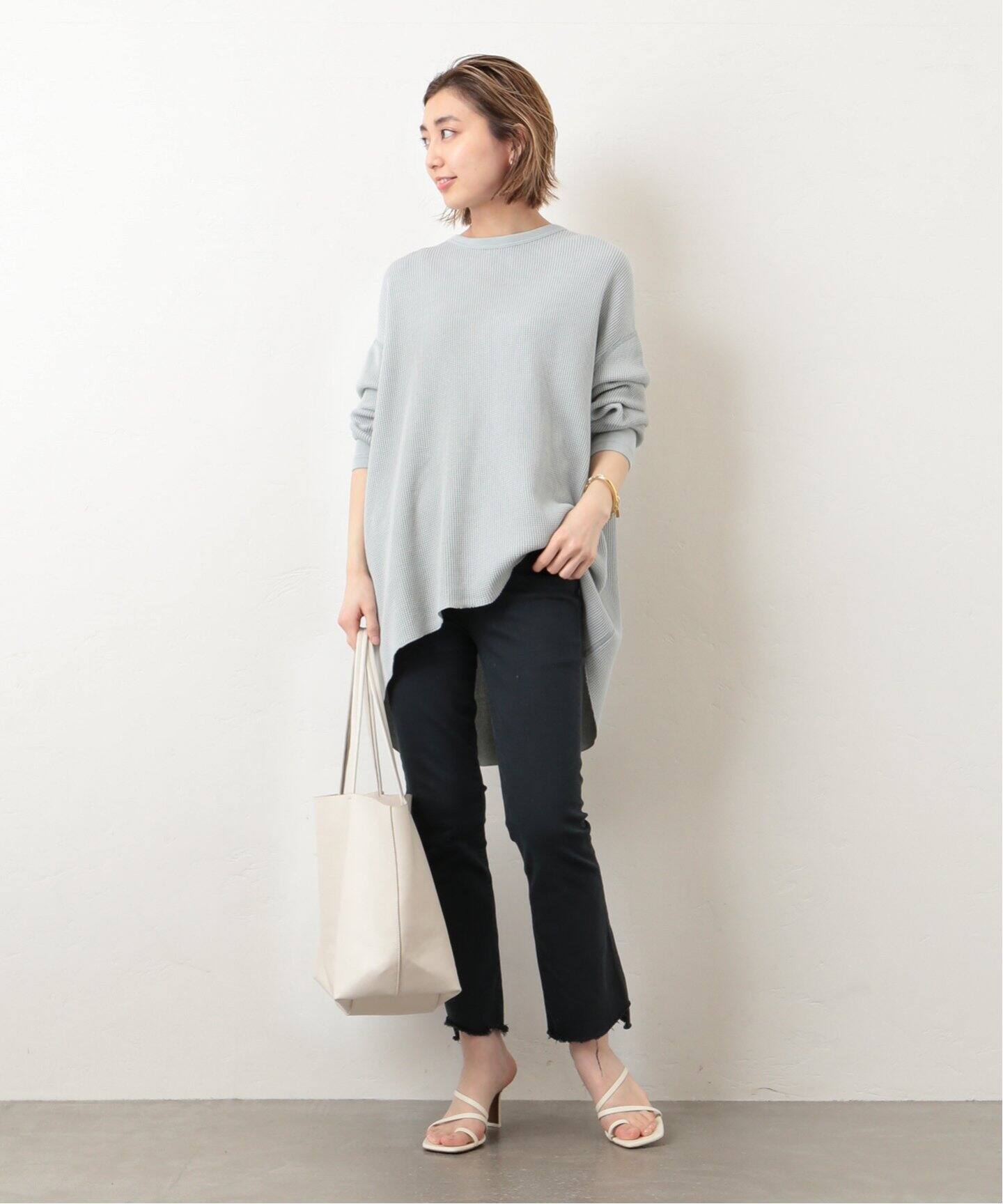 MOTHER/マザー】 FADED BLACK INSIDER CROP|Deuxieme Classe