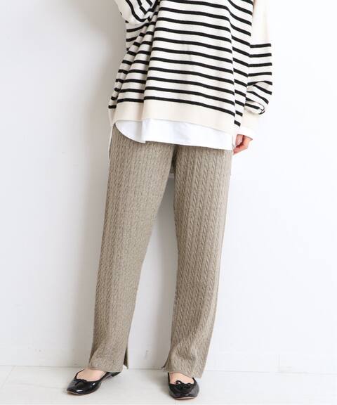 ウォッシャブルウールコットン ケーブルパンツ Iena イエナ 公式のファッション通販 Baycrew S Store