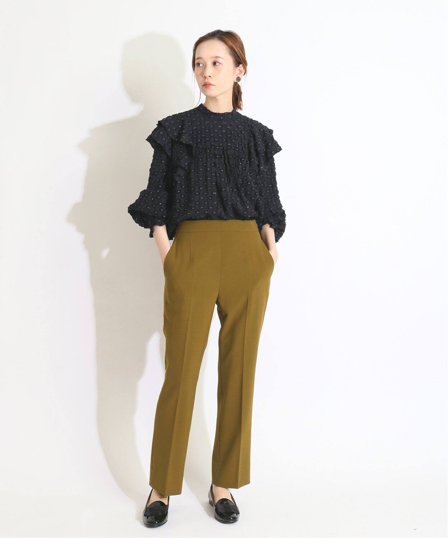 IENA LA BOUCLE T/Wストレッチ フレアパンツ◇|IENA(イエナ)公式の IENA LA BOUCLE T/Wストレッチ フレアパンツ◇|IENA(イエナ)公式の