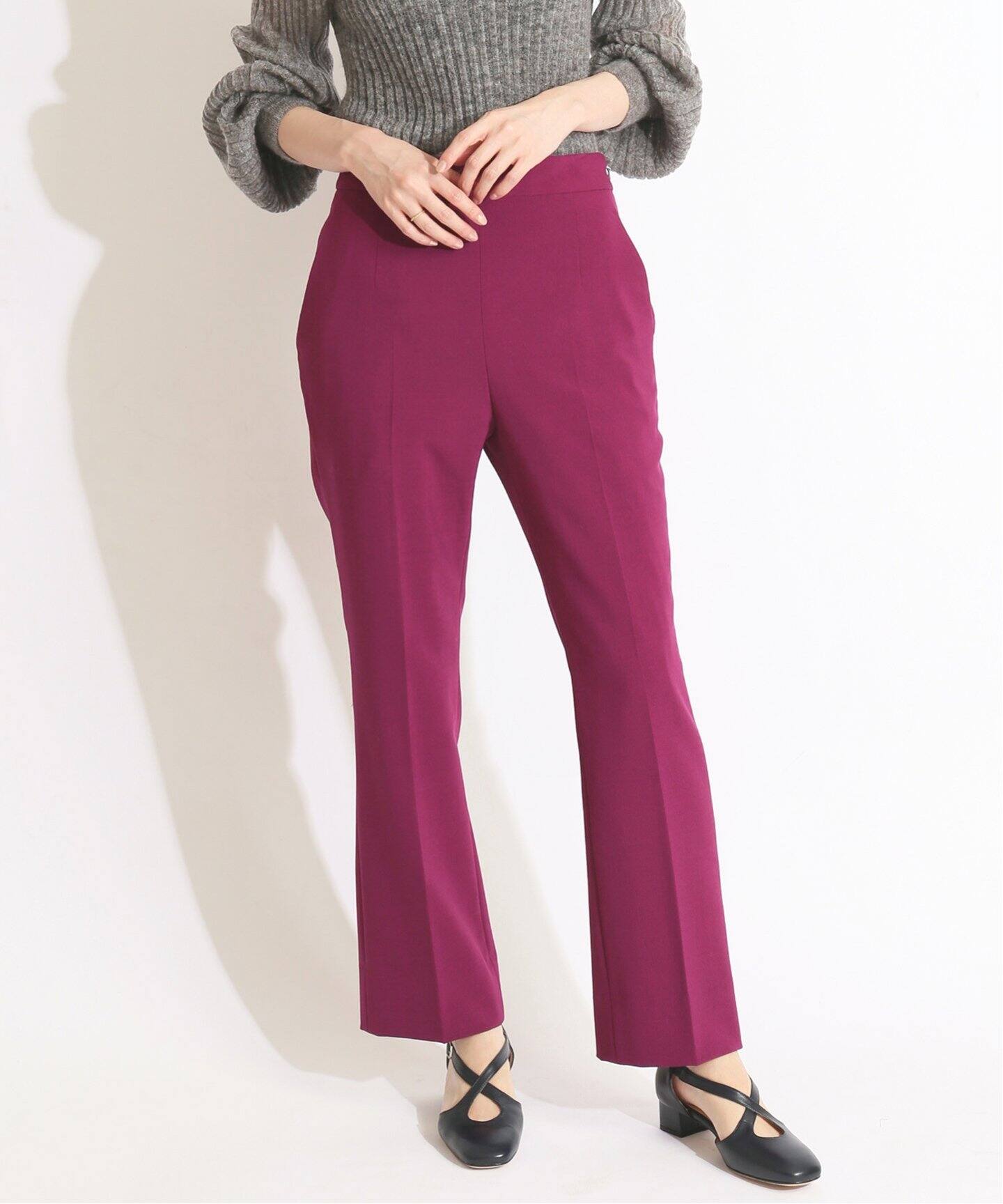 IENA LA BOUCLE T/Wストレッチ フレアパンツ◇|IENA(イエナ)公式の IENA LA BOUCLE T/Wストレッチ フレアパンツ◇|IENA(イエナ)公式の