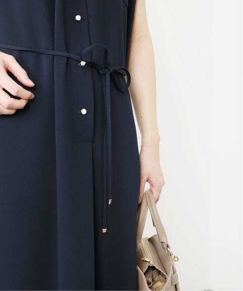 配色スキッパーフレンチスリーブワンピース La Totalite ラ トータリテ 公式のファッション通販 Baycrew S Store