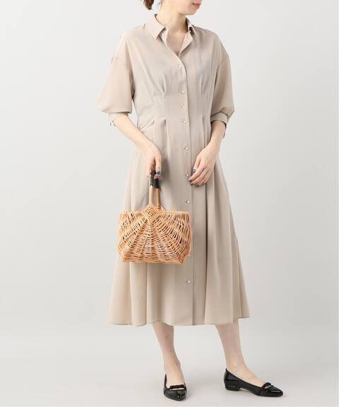 デシン タック シャツワンピース La Totalite ラ トータリテ 公式のファッション通販 Baycrew S Store