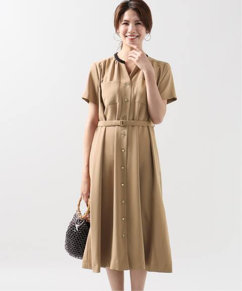 配色スキッパー半袖ワンピース La Totalite ラ トータリテ 公式のファッション通販 Baycrew S Store