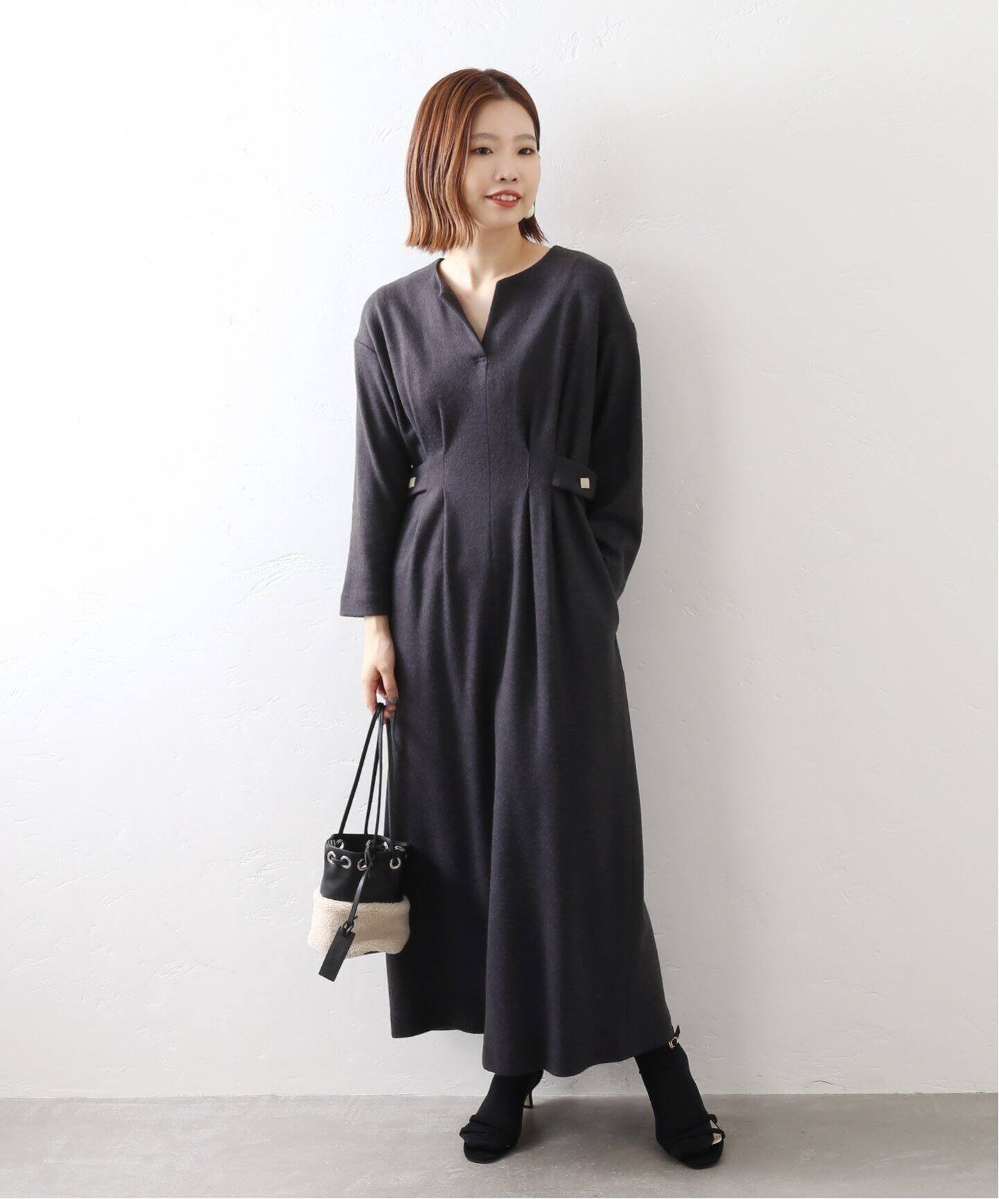 本物品質の ペッパージャージタックワンピース クードシャンス ワンピース ロングワンピース Labelians Fr