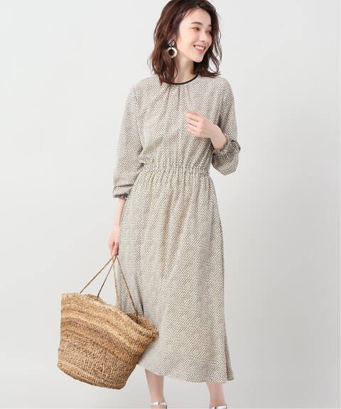 デシン幾何バイカラーワンピース La Totalite ラ トータリテ 公式のファッション通販 Baycrew S Store