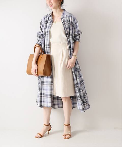 マルチタータンチェックフレアシャツワンピ Spick And Span スピック スパン 公式のファッション通販 Baycrew S Store