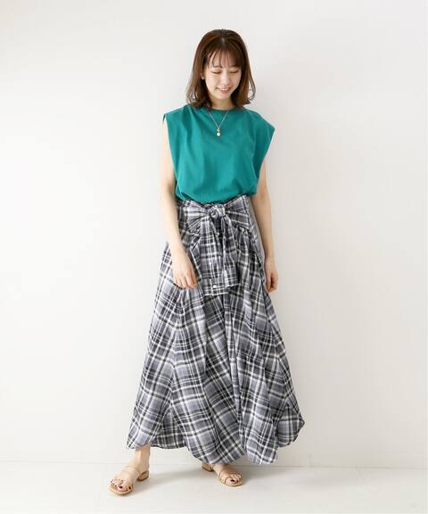 マルチタータンチェックフレアシャツワンピ Spick And Span スピック スパン 公式のファッション通販 Baycrew S Store