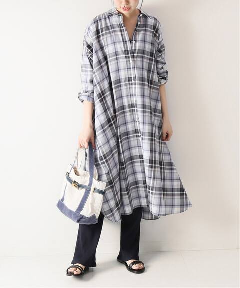 マルチタータンチェックフレアシャツワンピ Spick And Span スピック スパン 公式のファッション通販 Baycrew S Store