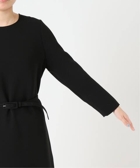 Wクロス クルーネックベルト付きワンピース Hardy Noir アルディーノアール 公式のファッション通販 Baycrew S Store