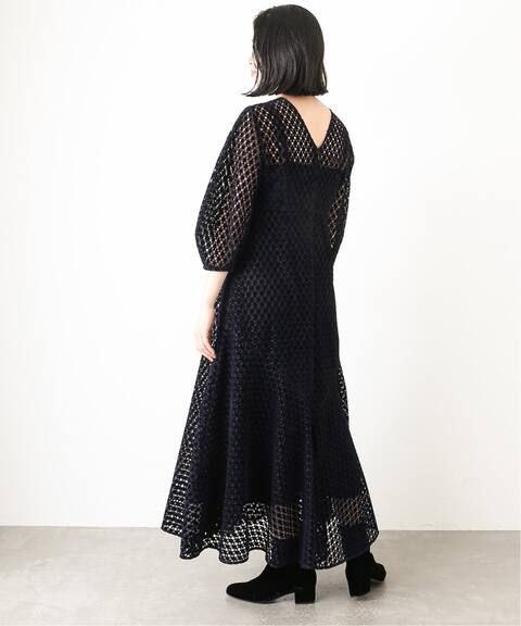 幾何レースフロッキープリントワンピース Hardy Noir アルディーノアール 公式のファッション通販 Baycrew S Store 幾何レースフロッキープリントワンピース Hardy Noir アルディーノアール 公式のファッション通販 Baycrew S Store