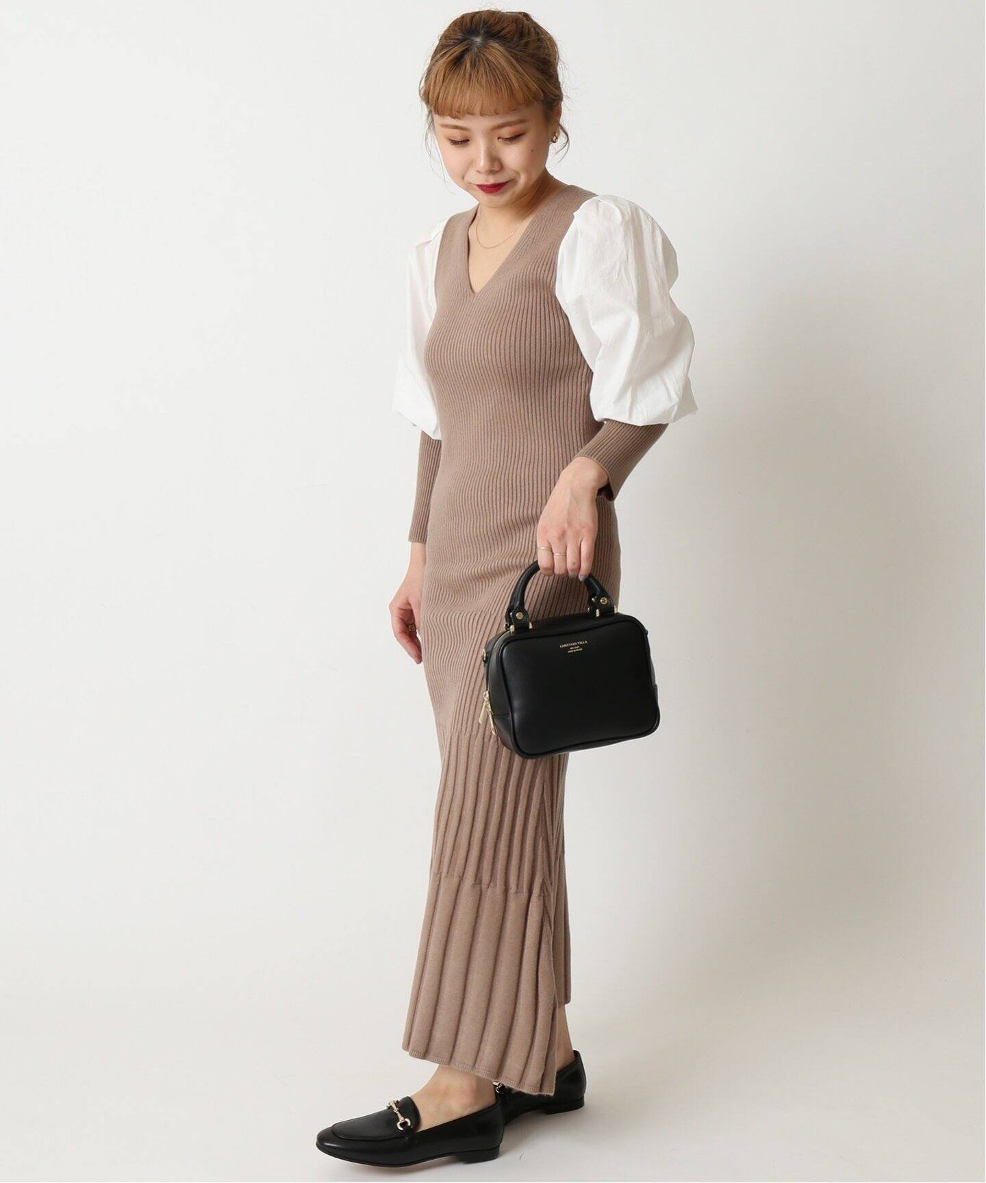 ランダムプリーツ ニットドレス◇|U by SPICK&SPAN(ユーバイスピック ランダムプリーツ ニットドレス◇|U by SPICK&SPAN(ユーバイスピック