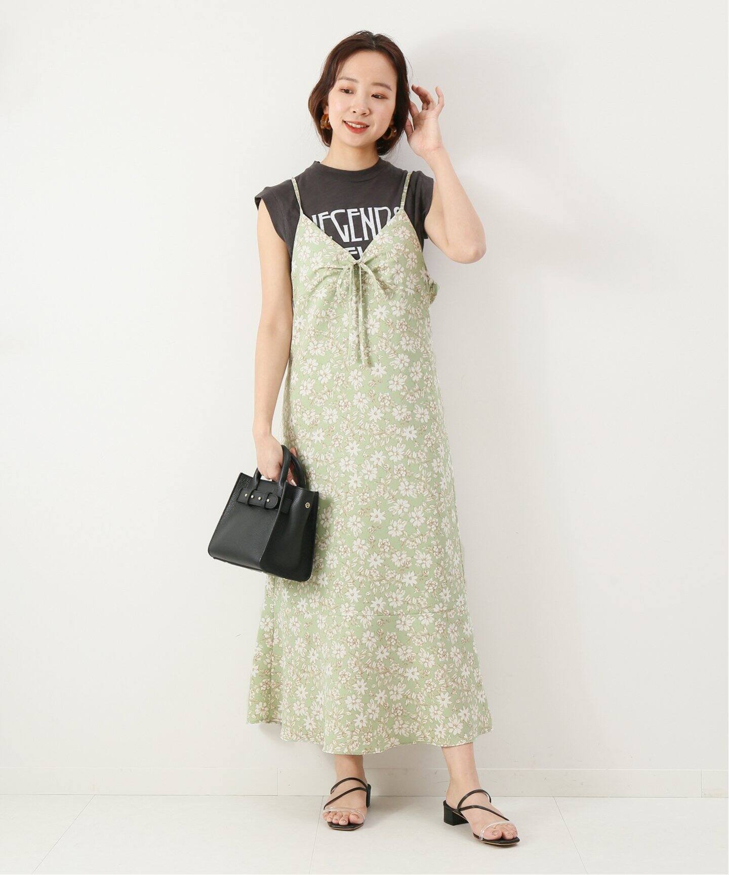 spick&span キャミワンピース 楽天市場】【SALE／60%OFF】リネンパネルキャミワンピース Spick