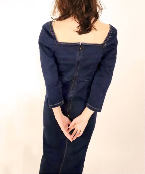 U Mirai M Denimコンシャスワンピース4 U By Spick Span ユーバイスピックアンドスパン 公式のファッション通販 Baycrew S Store