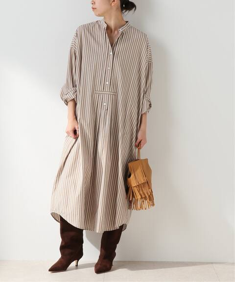 シャンブレーストライプ ワンピース Framework フレームワーク 公式のファッション通販 Baycrew S Store